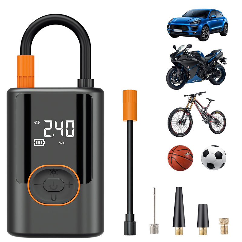Tire Inflator Portable Cordless Air Pump for Car, Motorcycle, Bicycle, Balls and More
