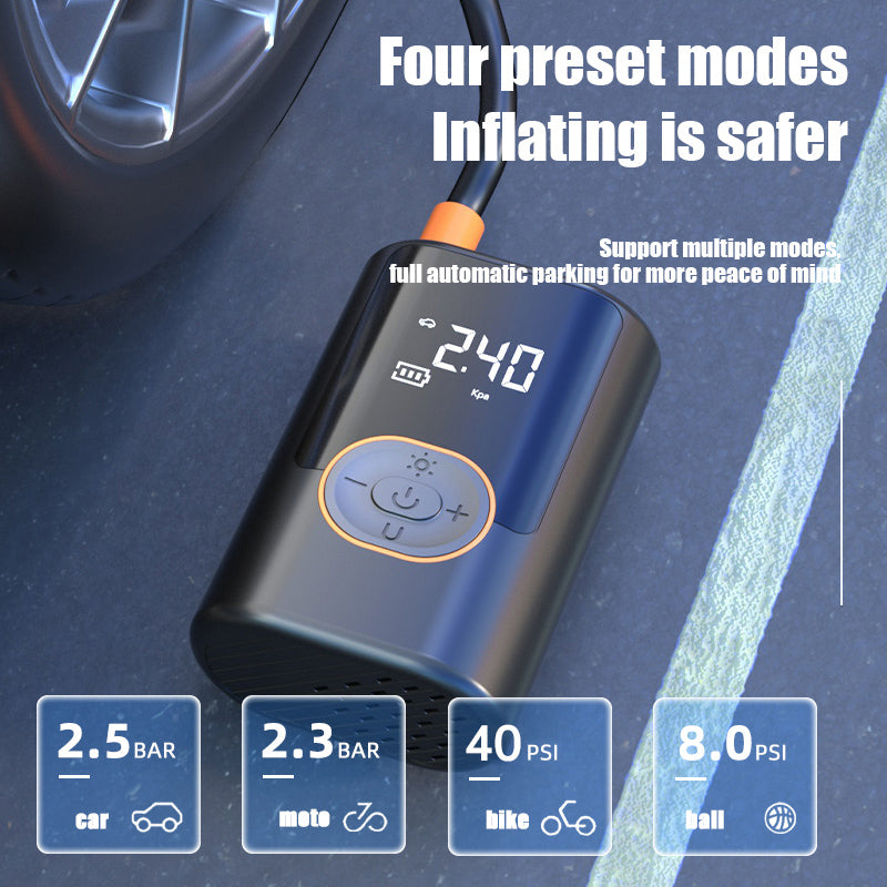 Tire Inflator Portable Cordless Air Pump for Car, Motorcycle, Bicycle, Balls and More